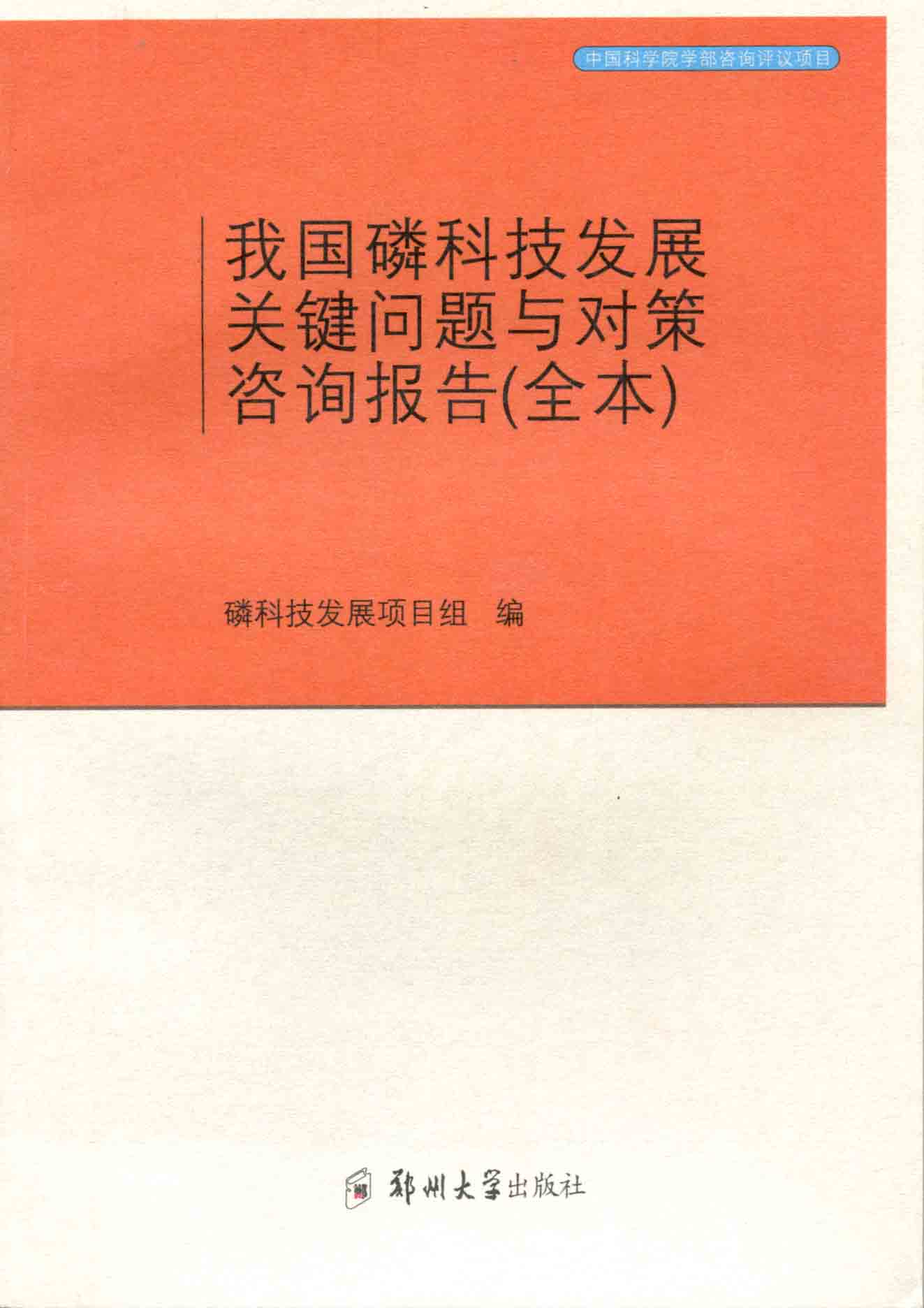 我國磷科技發展關鍵問題與對策咨詢報告（全本）